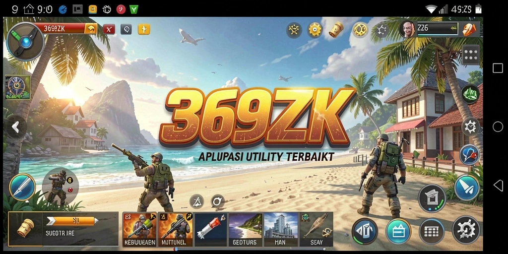 Tampilan screenshot utama 369ZK yang menampilkan antarmuka aplikasi Utility.