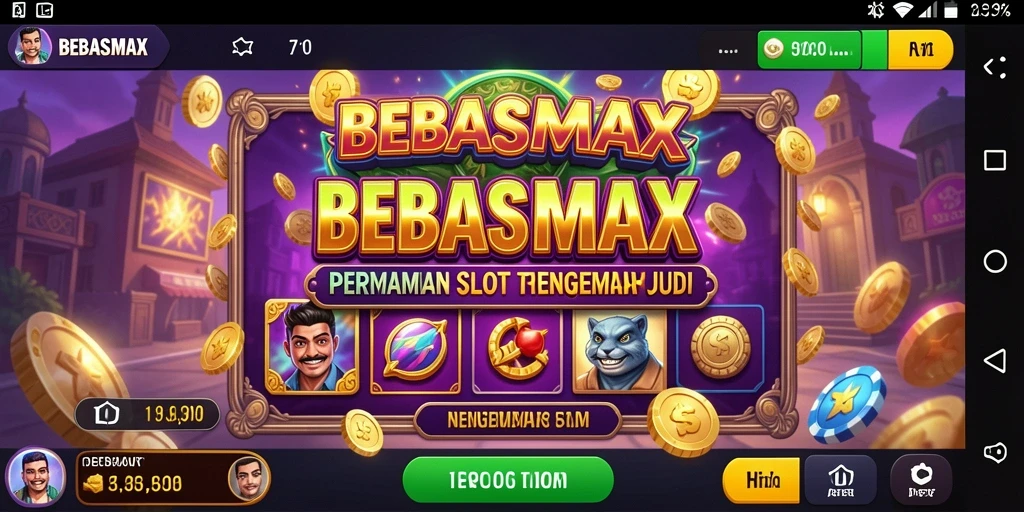 Tampilan gameplay BEBASMAX yang seru dan penuh warna di layar.