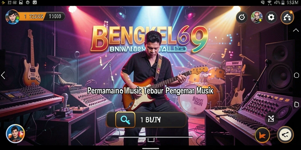 Screenshot gameplay BENGKEL69 yang menyajikan tantangan musik seru.