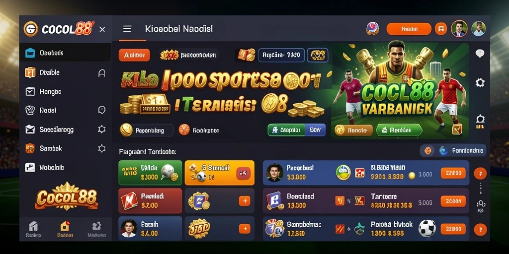 Tampilan menarik dari COCOL88 saat pengguna memasang taruhan.