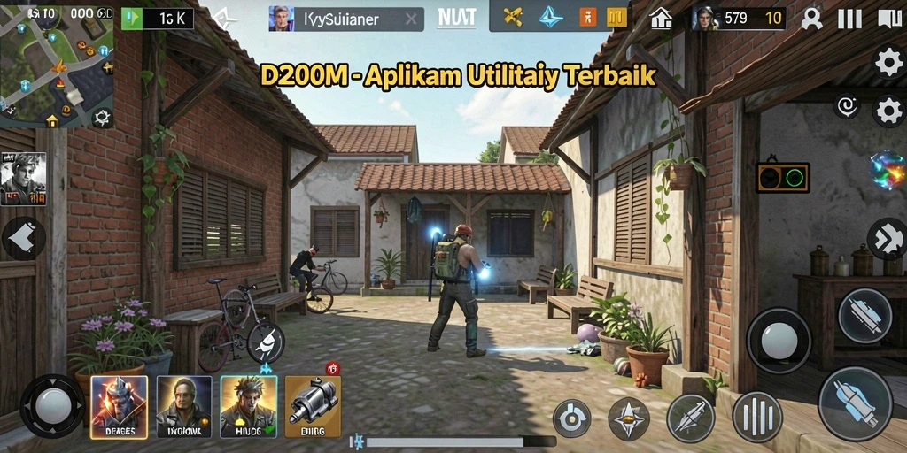 Tampilan antarmuka D200M yang modern dan fungsional.