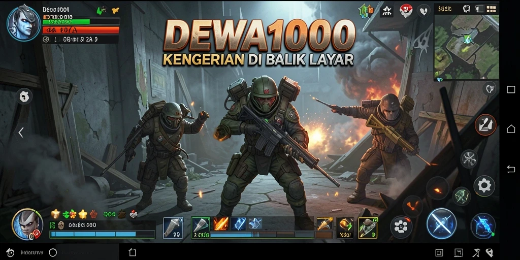 Tampilan menakutkan dalam gameplay DEWA1000 yang penuh ketegangan.