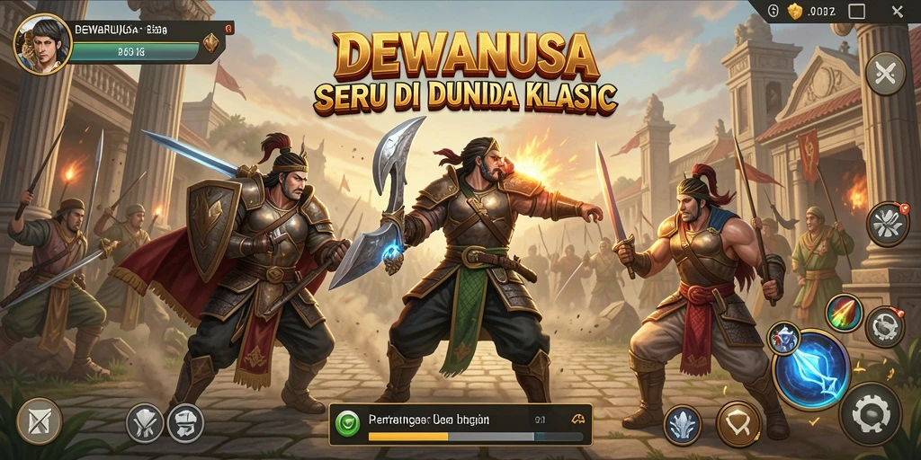 Tangkapan layar DEWANUSA menampilkan aksi pertarungan yang mendebarkan dan grafis menawan.