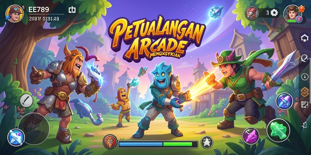 Tampilan gameplay seru dari EE789 yang penuh tantangan.