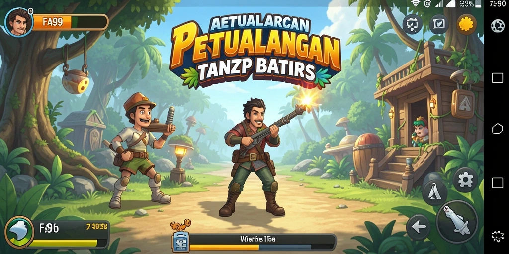 Screenshot utama FA99 menampilkan aksi seru dalam gameplay Arcade.
