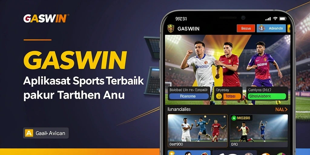 Tampilan aksi taruhan olahraga dalam aplikasi GASWIN.