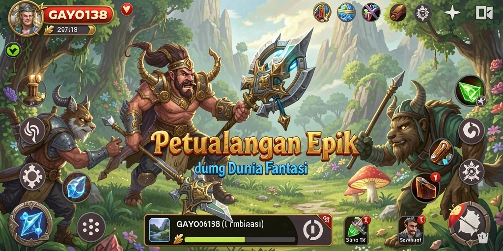 Gameplay GAYO138 menampilkan petualangan yang seru dan penuh tantangan.