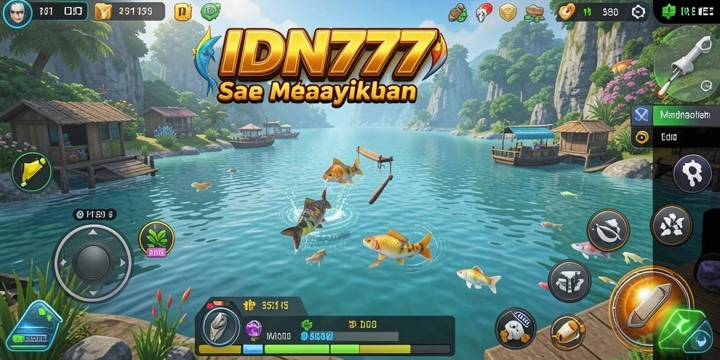 Gameplay IDN777 yang seru dengan aksi memancing yang memikat.