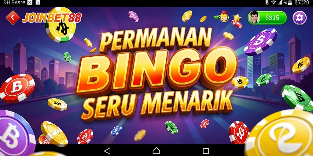 Tampilan gameplay Bingo yang seru dan interaktif di JOINBET88.