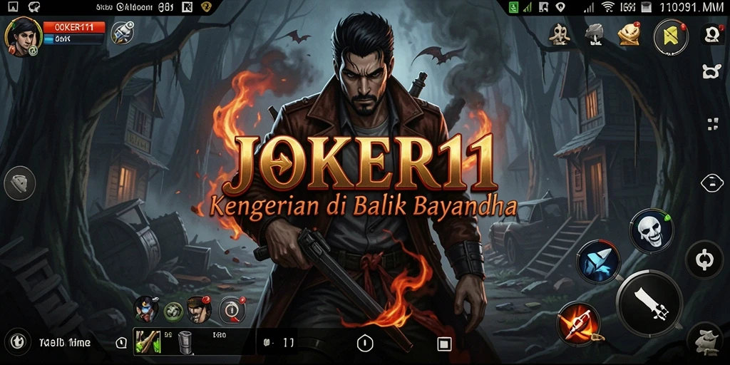 Screenshot JOKER11 menampilkan suasana mencekam dalam gameplay.