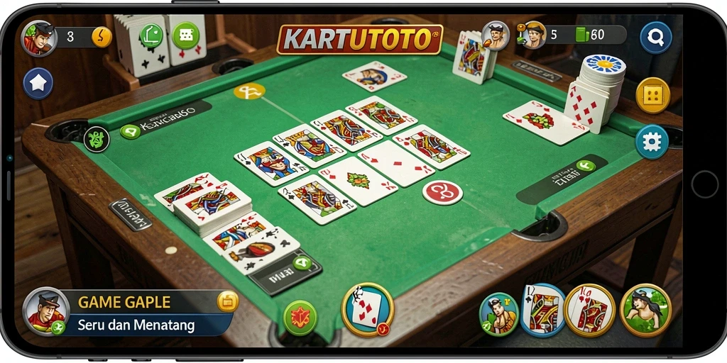 Screenshot gameplay KARTUTOTO yang seru dan menarik.
