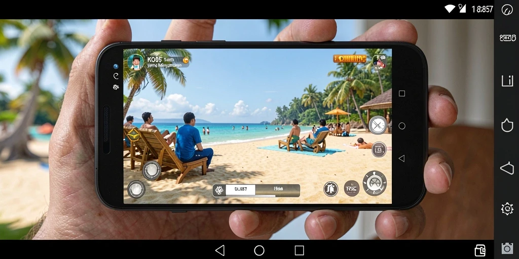 Tampilan screenshot KO857 menampilkan gameplay yang sederhana dan menyenangkan.