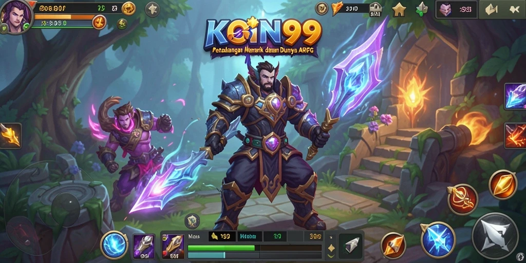 Gameplay ARPG KOIN99 yang menegangkan dan mendebarkan.