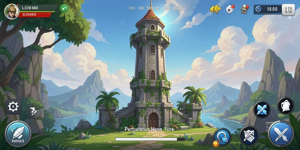 Tampilan gameplay menarik dari LI789 dengan aksi pertahanan menara.