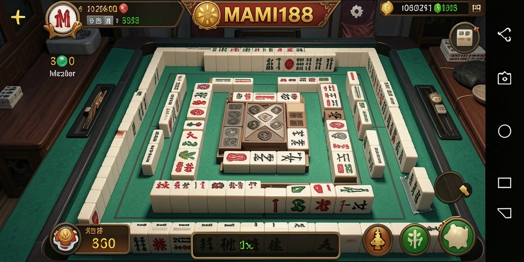 Tampilan gameplay MAMI188 dengan ubin Mahjong yang menarik.