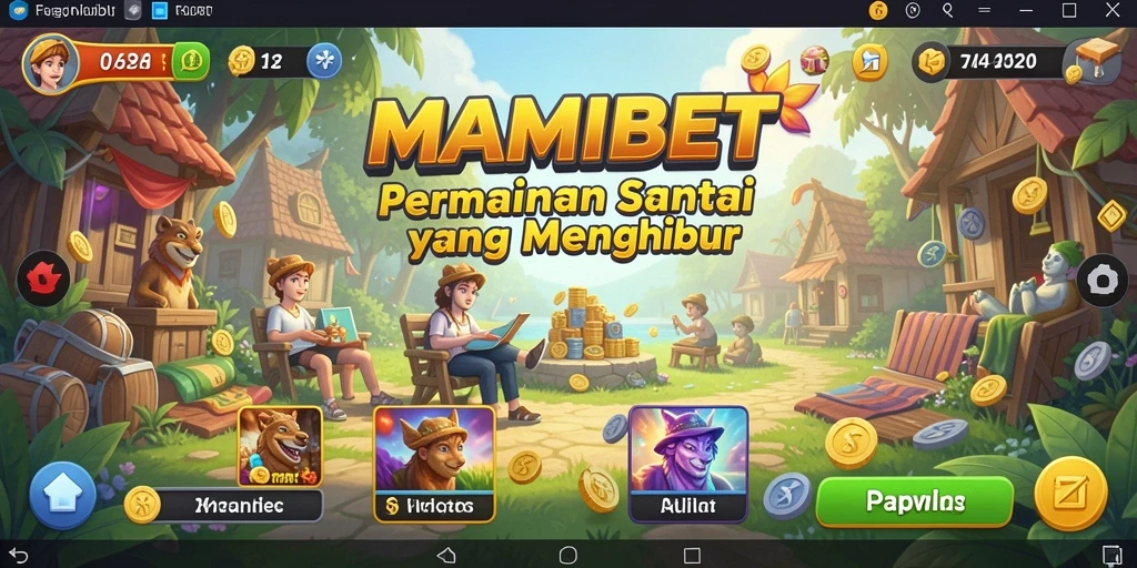 Screenshot utama MAMIBET menampilkan gameplay seru dan interaksi pemain.