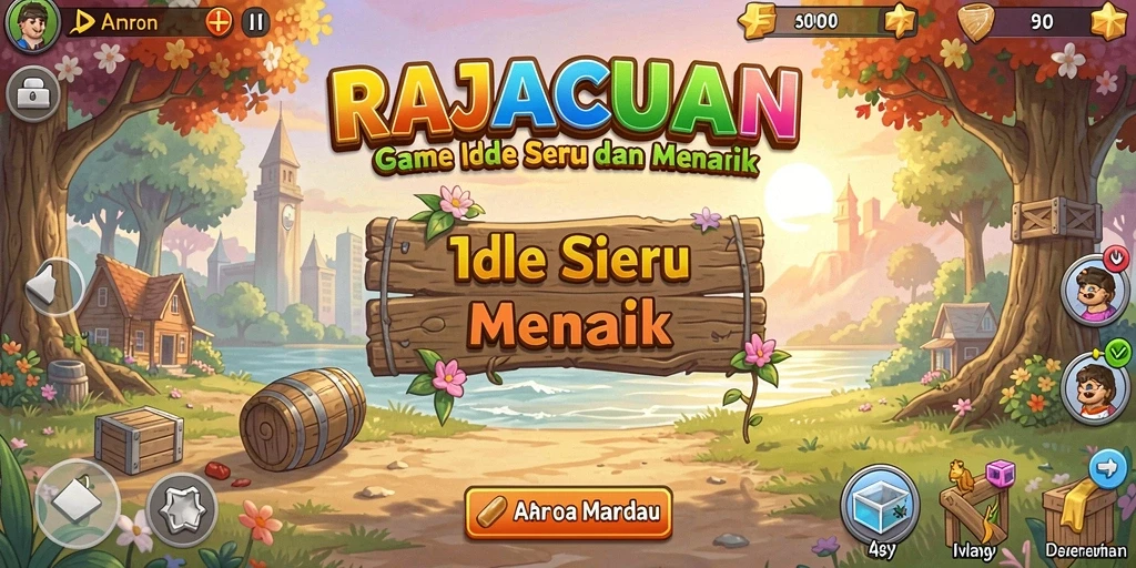 Tampilan gameplay RAJACUAN yang menarik dan penuh warna.