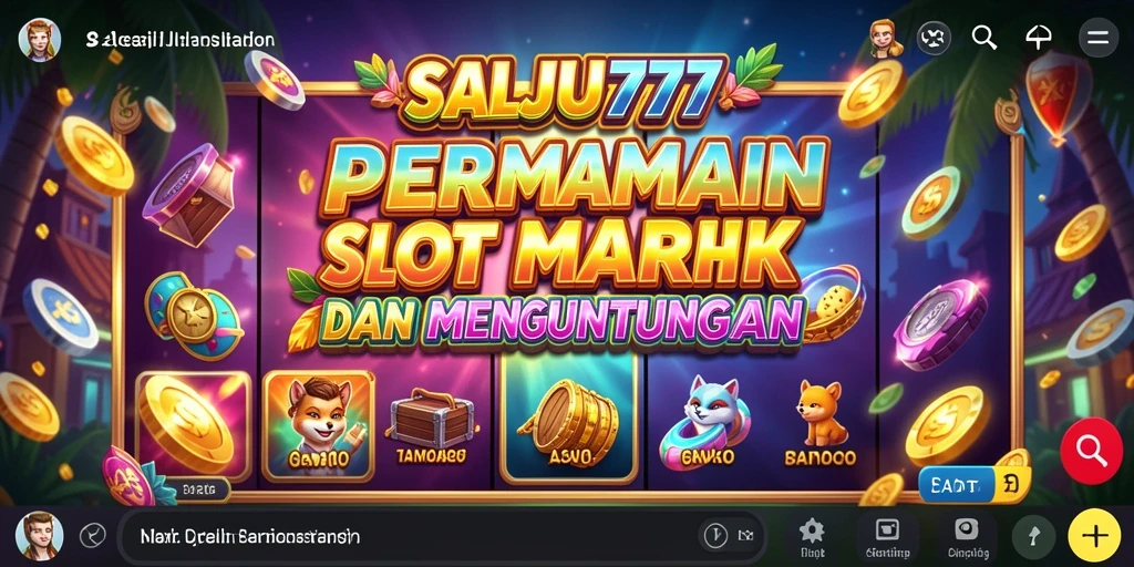 Tampilan menarik dari gameplay SALJU777 yang penuh warna.