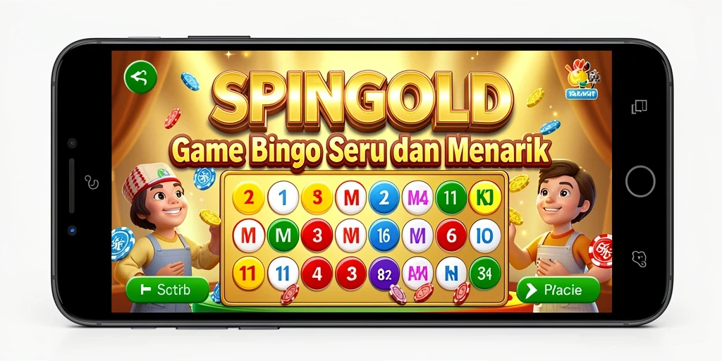 Tampilan gameplay seru di SPINGOLD dengan banyak pemain bersaing.