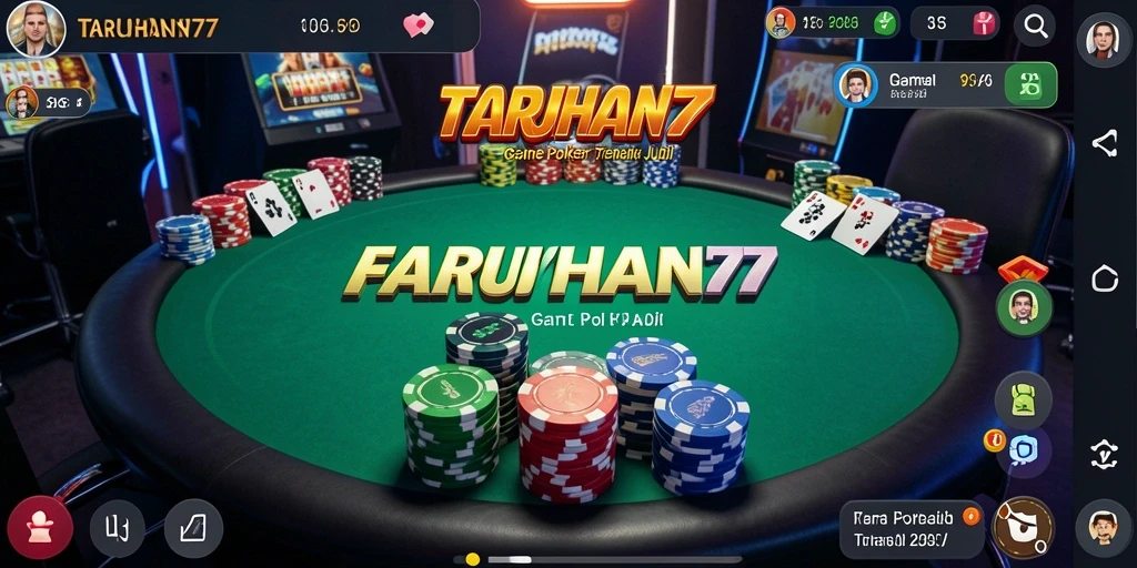 Tampilan gameplay epic dalam TARUHAN77 yang penuh aksi Poker.