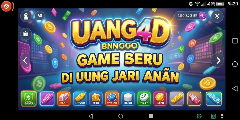 Gameplay seru di UANG4D dengan berbagai kartu Bingo.