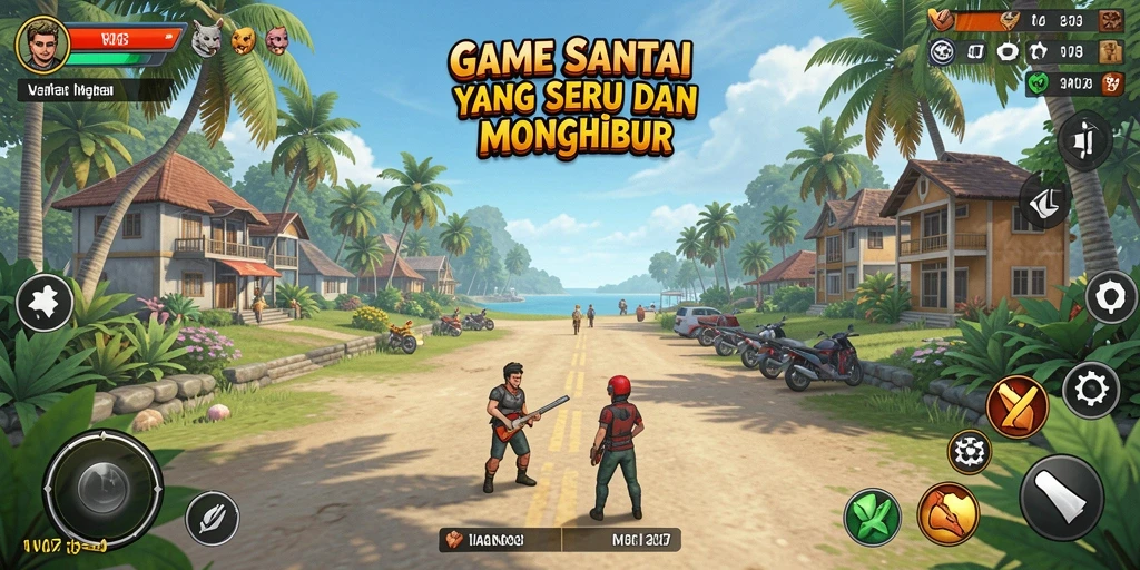 Tampilan gameplay V07 yang penuh warna dan menarik.