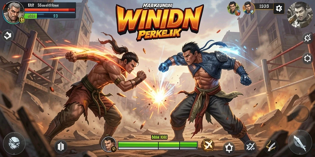 Tampilan gameplay WINIDN yang mendebarkan dan grafis yang menakjubkan.