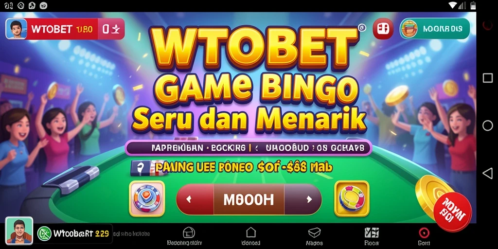 Screenshot permainan Bingo yang menunjukkan suasana seru dan interaksi pemain.